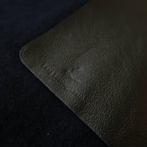 YOKU leatherworks Funda enrollable lavable de cuero para cuchillos, negra
