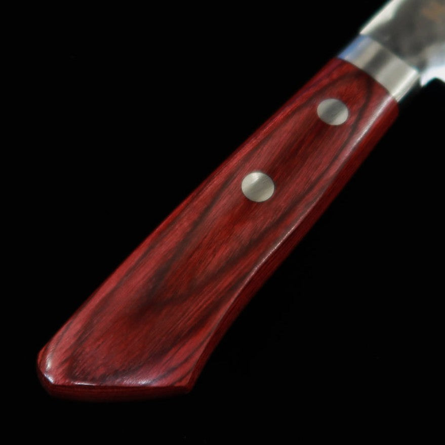 MIURA – Petit santoku VG1, martelé, manche résine rouge (135 mm)