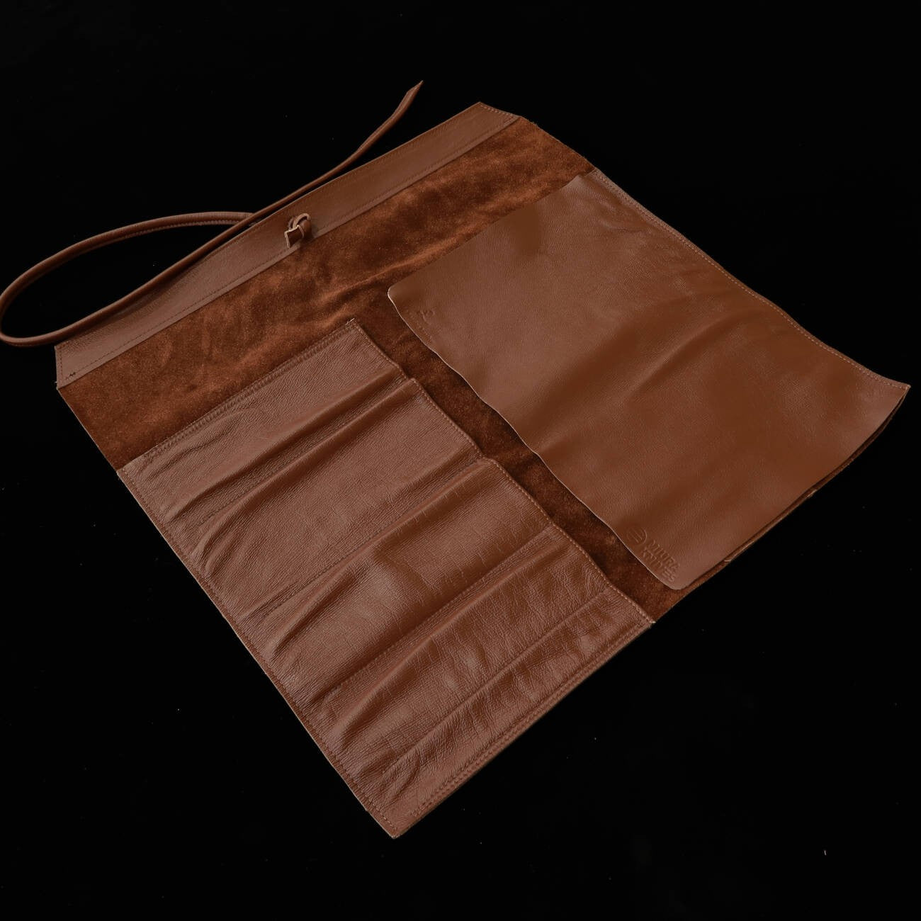 YOKU leatherworks　ウォッシャブルレザーナイフロール ブラウン