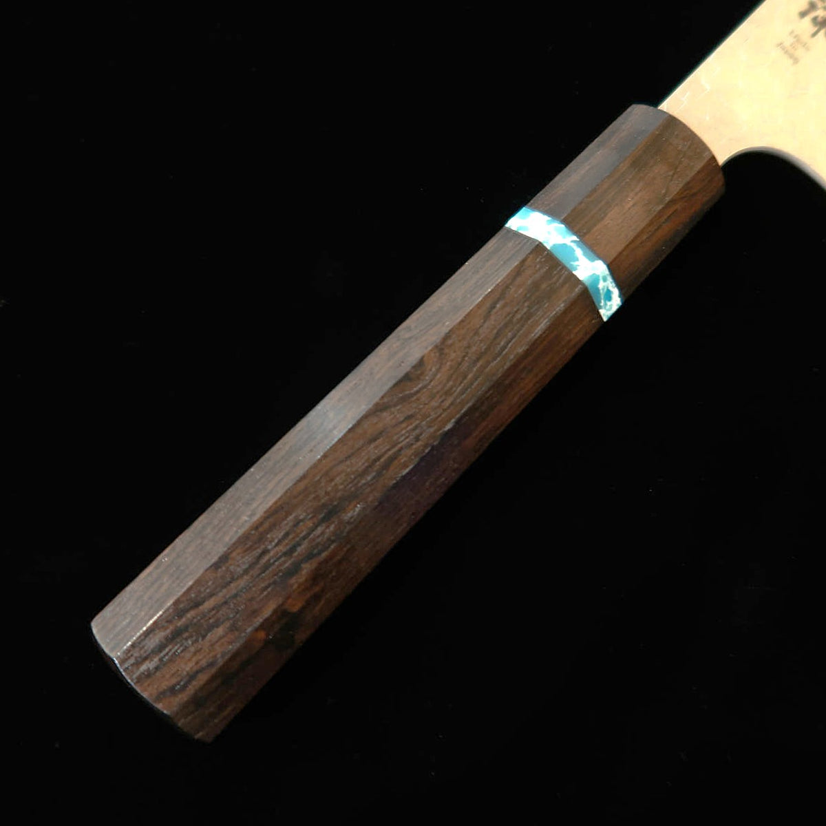 三浦MIURA 文化 SG2 鎚目 黒檀ターコイズ八角柄（165mm）