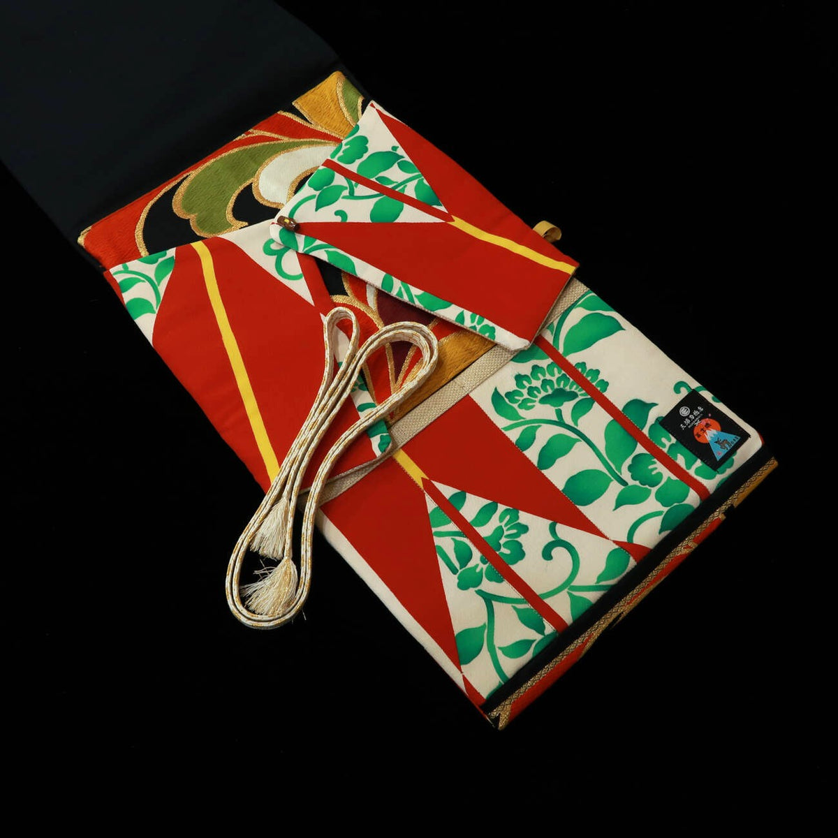 FUJISHIKA rouleau à couteaux motif kimono « Ryūhi Hōbu » (91,5 × 29,5 cm)