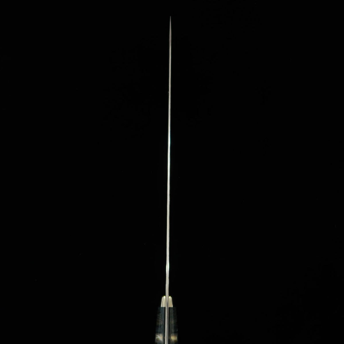 NIGARA Round-Tip Sujihiki SG2 Black Hammered finish with Mother-of-Pearl Handle (270/300mm)