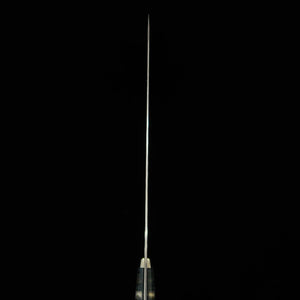 NIGARA Round-Tip Sujihiki SG2 Black Hammered finish with Mother-of-Pearl Handle (270/300mm)