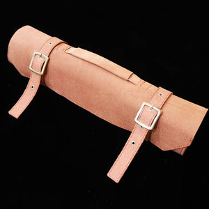 YOKU leatherworks　レザーナイフロール 床革レッド　鞄型　