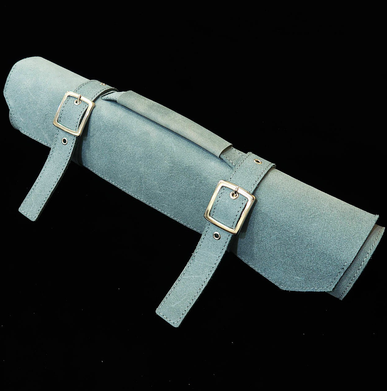 YOKU leatherworks　レザーナイフロール 床革ブルー　鞄型