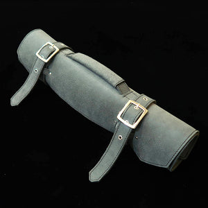YOKU leatherworks　レザーナイフロール 床革ブラック　鞄型　