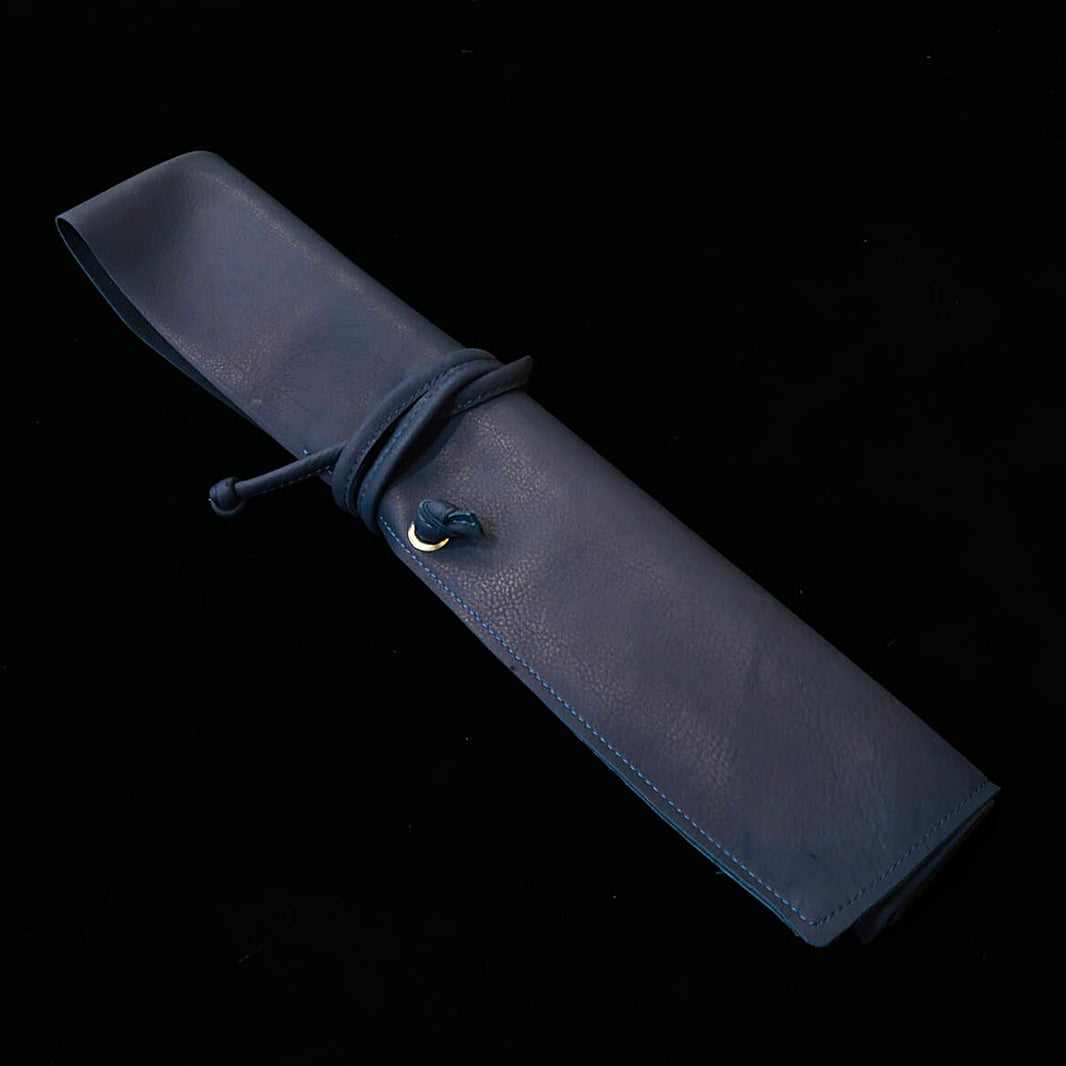 YOKU leatherworks – rolo de couro para facas, azul-marinho, macio