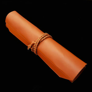 YOKU leatherworks – rouleau en cuir pour couteaux, brun