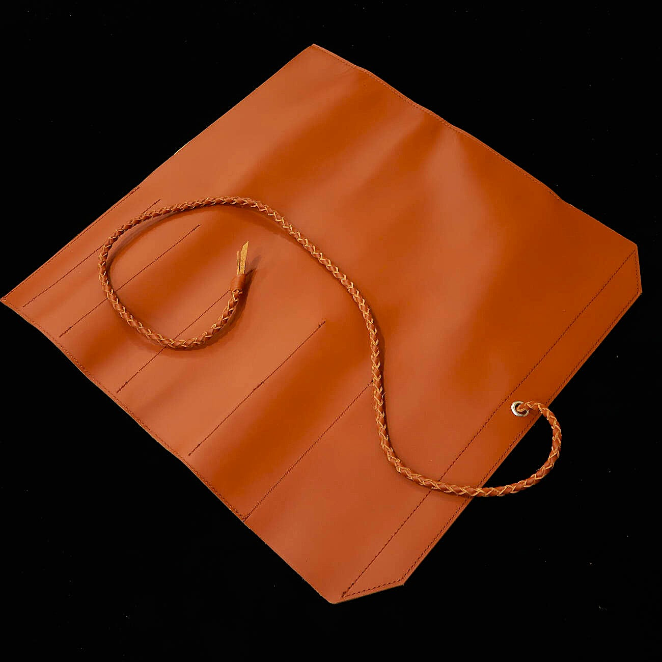 YOKU leatherworks　レザーナイフロール ブラウン　