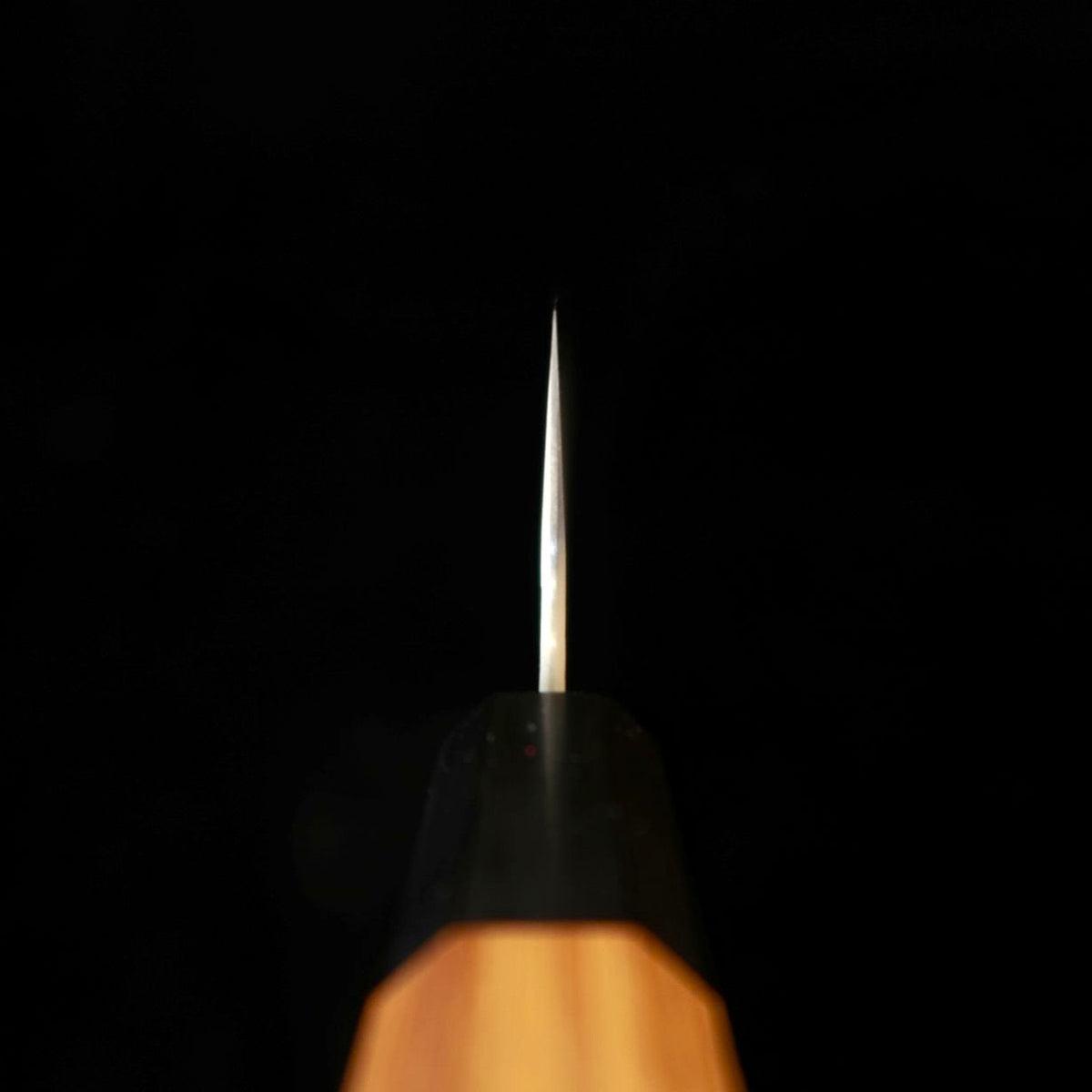 NIGARA Nitōra Hamono SG2 Polido martelado Santoku Cabo octogonal em teca (180 mm)