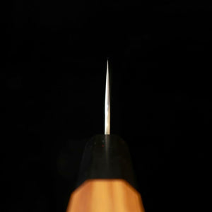 NIGARA Nitōra Hamono SG2 Polido martelado Santoku Cabo octogonal em teca (180 mm)