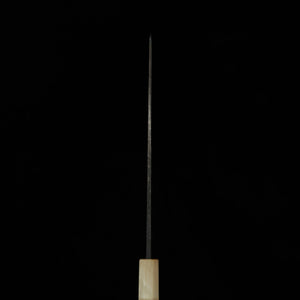 MIURA Itadaki Tanaka Yoshikazu Yanagiba tipo kiritsuke acero blanco nº 2 acabado negro mango octogonal de magnolia y cuerno de búfalo blanco (270/300 mm)