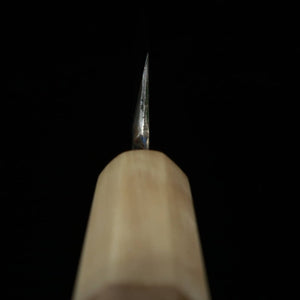 MIURA Itadaki Tanaka Yoshikazu Yanagiba tipo kiritsuke acero blanco nº 2 acabado negro mango octogonal de magnolia y cuerno de búfalo blanco (270/300 mm)