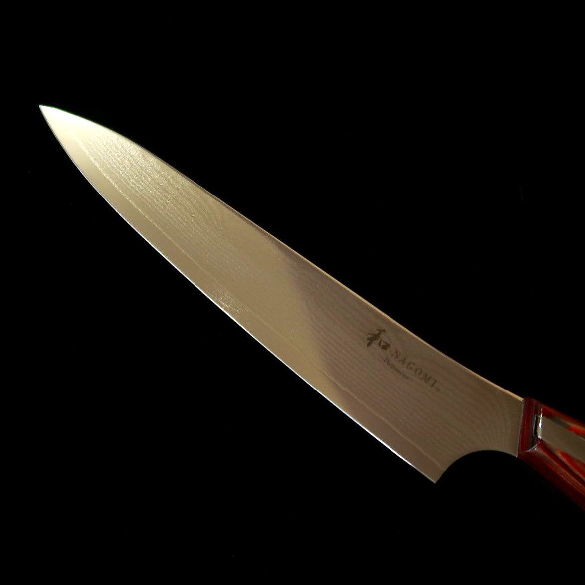 和 NAGOMI ペティ ダマスカス 赤柄 (150mm)