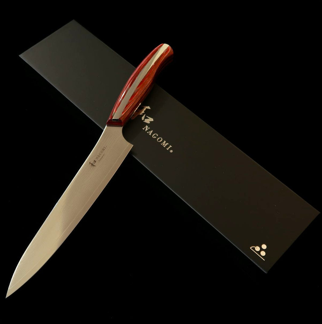 NAGOMI Petty Damascus Red Handle (150mm)