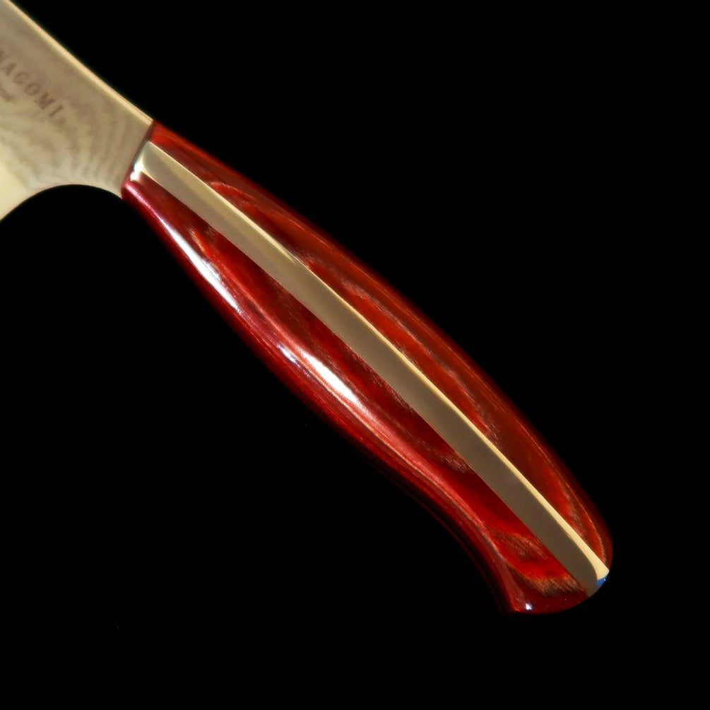 NAGOMI Santoku Damas Manche rouge (180 mm)