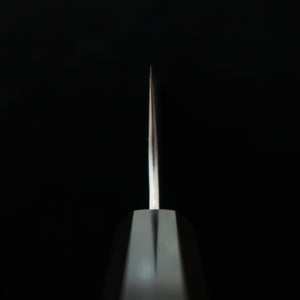 NIGARA Nitō forge – santoku Aogami Super, damas martelé, manche octogonal en wengé (180 mm)
