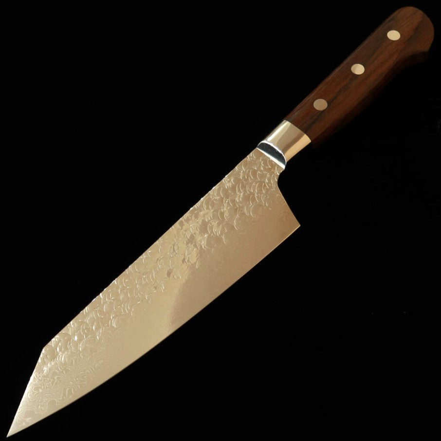 堺孝行 SAKAI TAKAYUKI 剣型三徳 SG2 鎚目 ダマスカス 紫檀柄 （160mm