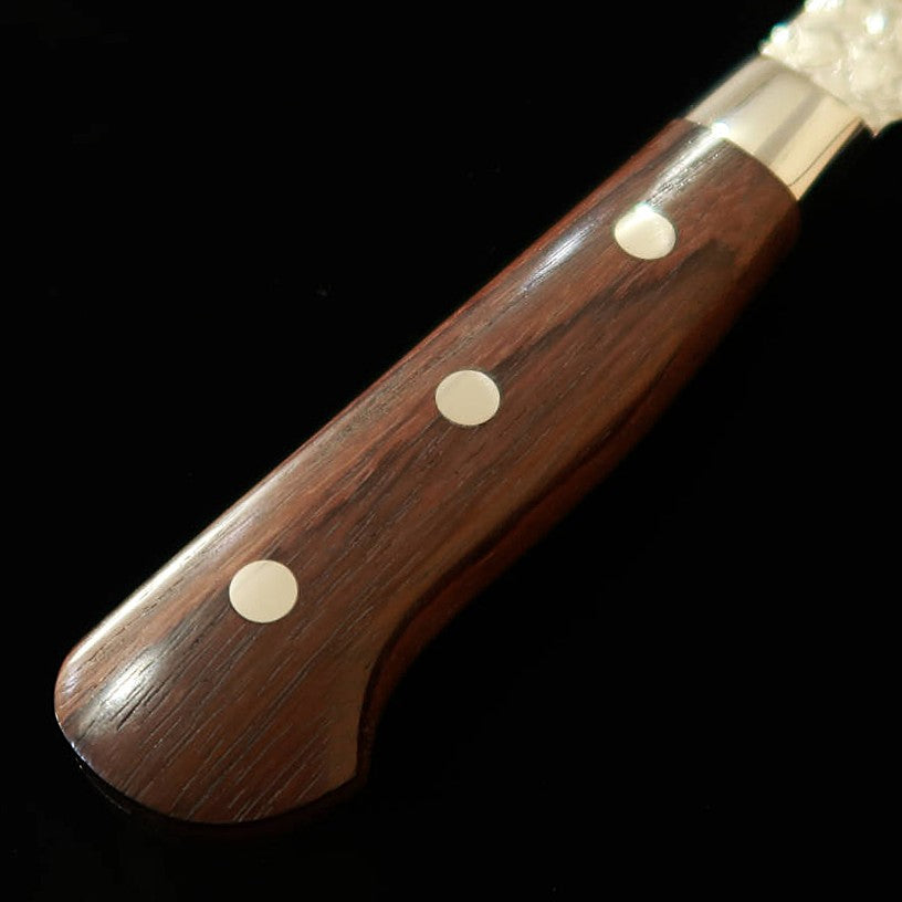 堺孝行 SAKAI TAKAYUKI 剣型三徳 SG2 鎚目 ダマスカス 紫檀柄 （160mm）