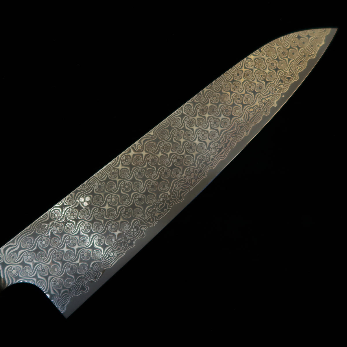 二唐刃物鍛造所 NIGARA 暗紋 牛刀 SG2 黒檀一体型八角柄（210/240mm）