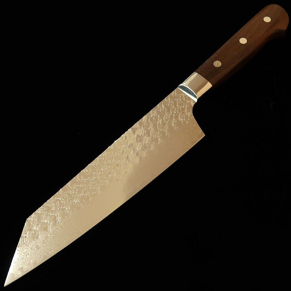 堺孝行 SAKAI TAKAYUKI 剣型牛刀 SG2 鎚目 ダマスカス 紫檀柄（190mm）