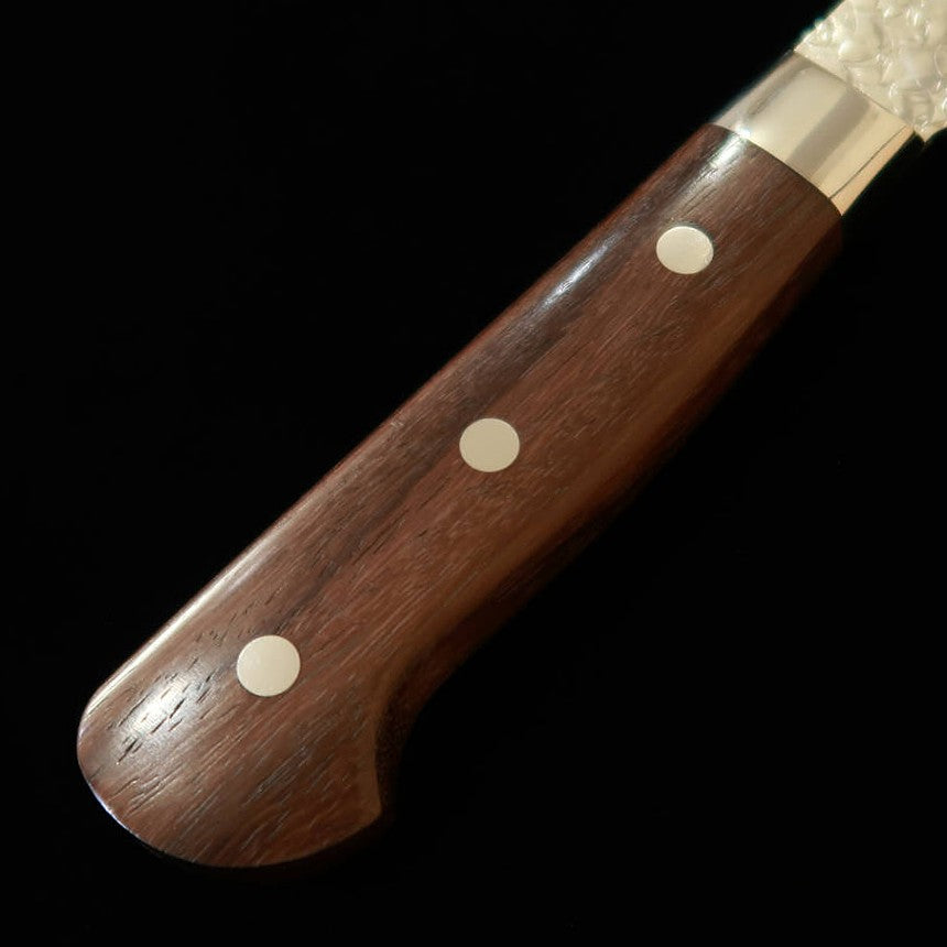 堺孝行 SAKAI TAKAYUKI 剣型牛刀 SG2 鎚目 ダマスカス 紫檀柄（190mm）