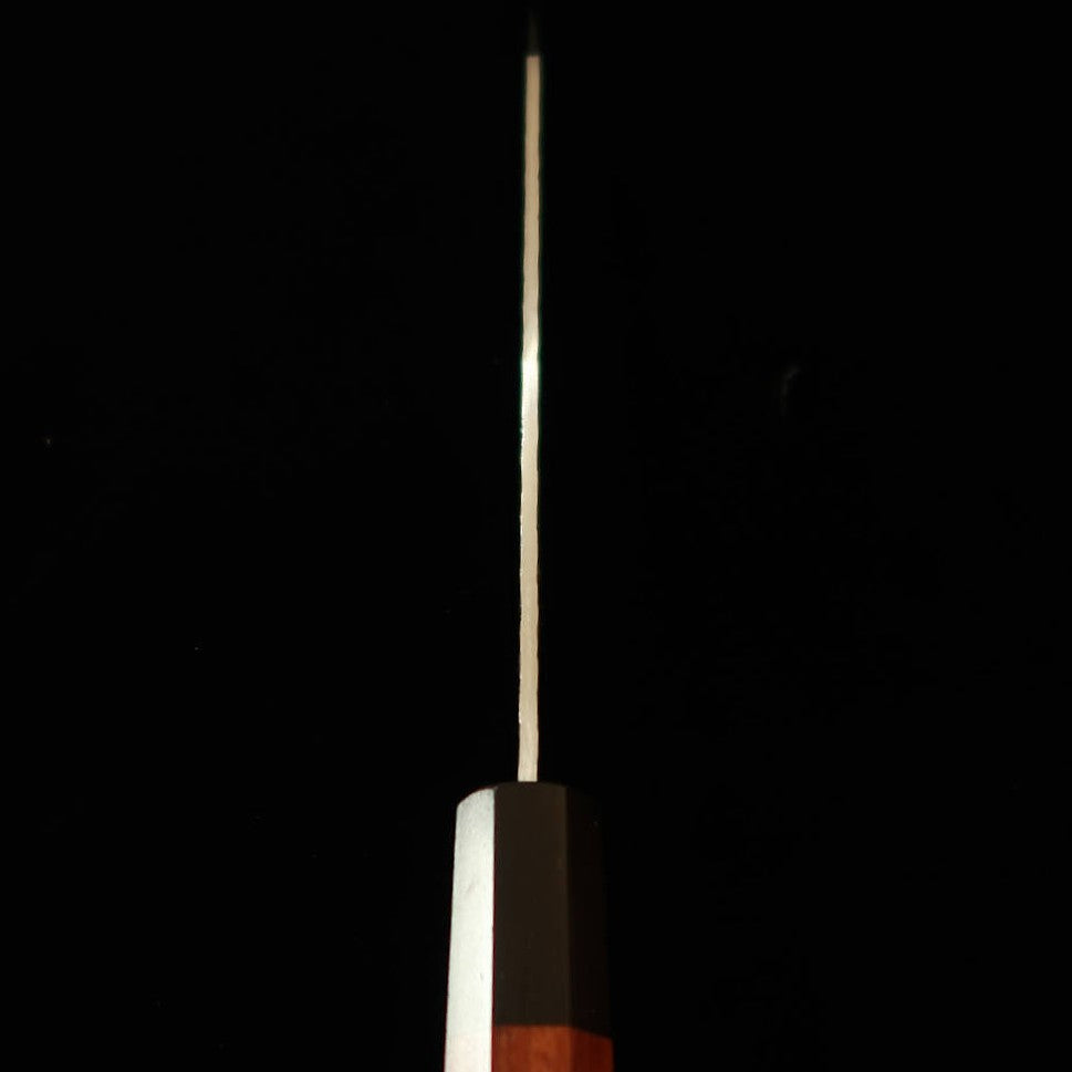 堺孝行 SAKAI TAKAYUKI 和剣型ペティ SG2 鎚目 ダマスカス 紫檀八角柄（150mm）