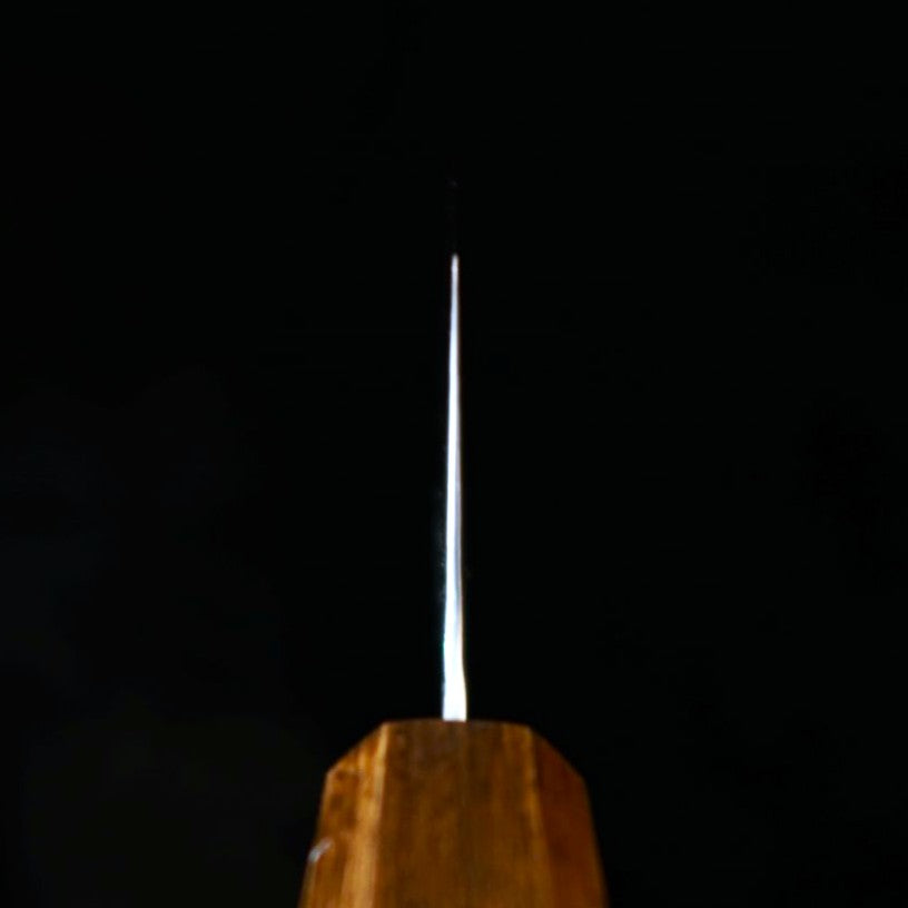 刃道 HADO 翁流 銀三 縄目 ダマスカス 黒樫柄 三徳 (165mm)