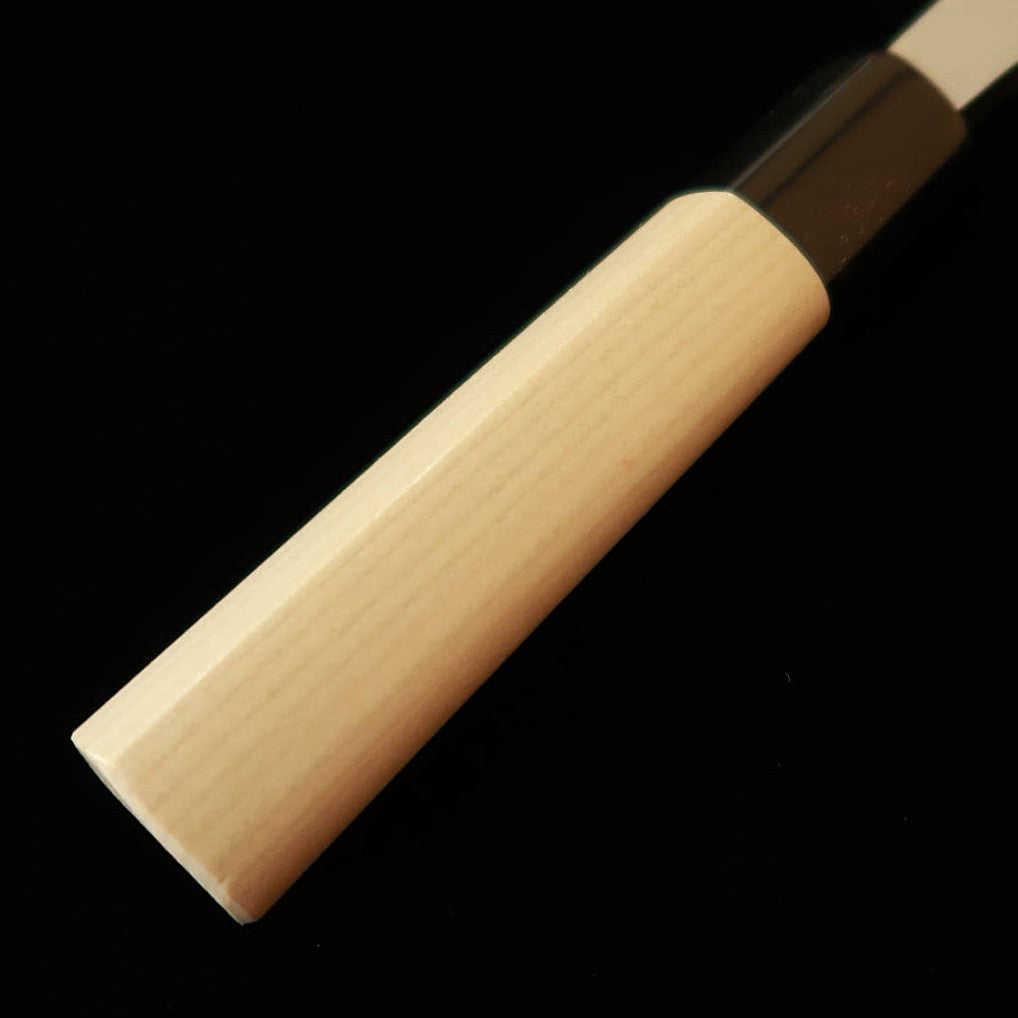Masamoto Sohonten Deba Acier bleu n°2 Manche octogonal en magnolia (150-210 mm)