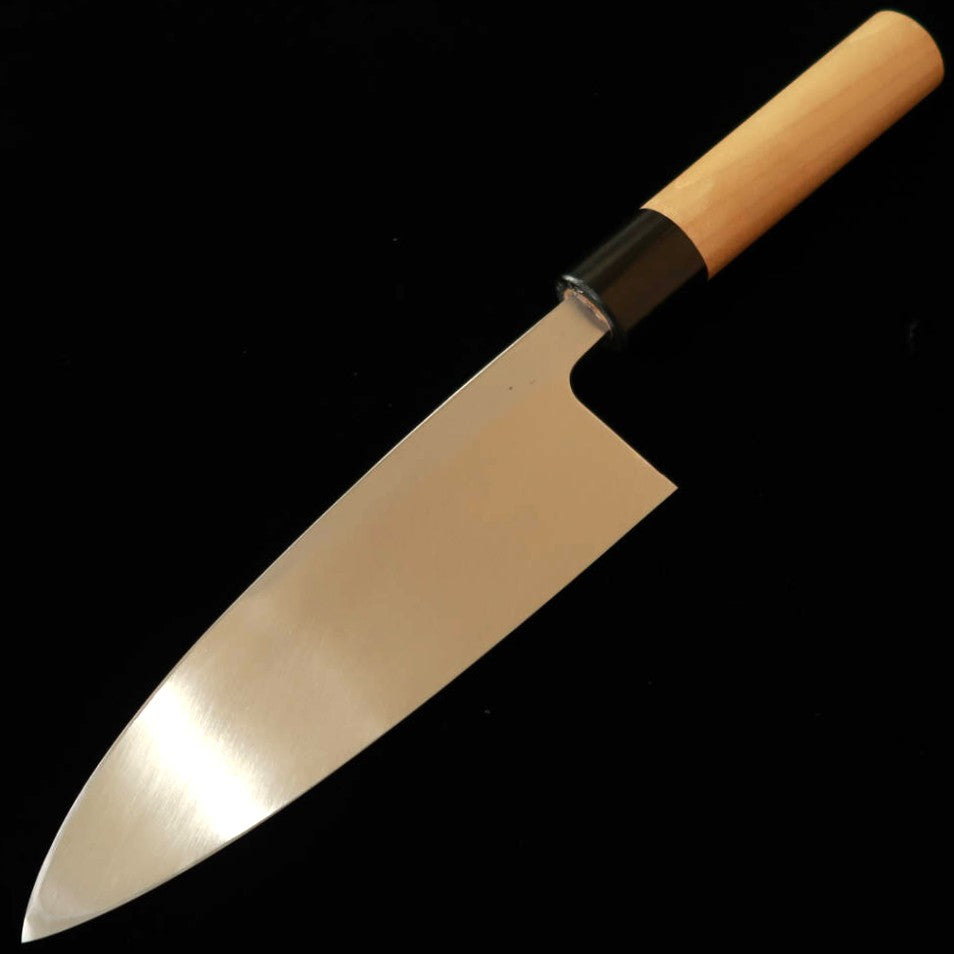 Masamoto Sohonten Déba Acier blanc n°2 Manche kaki (150-210 mm)