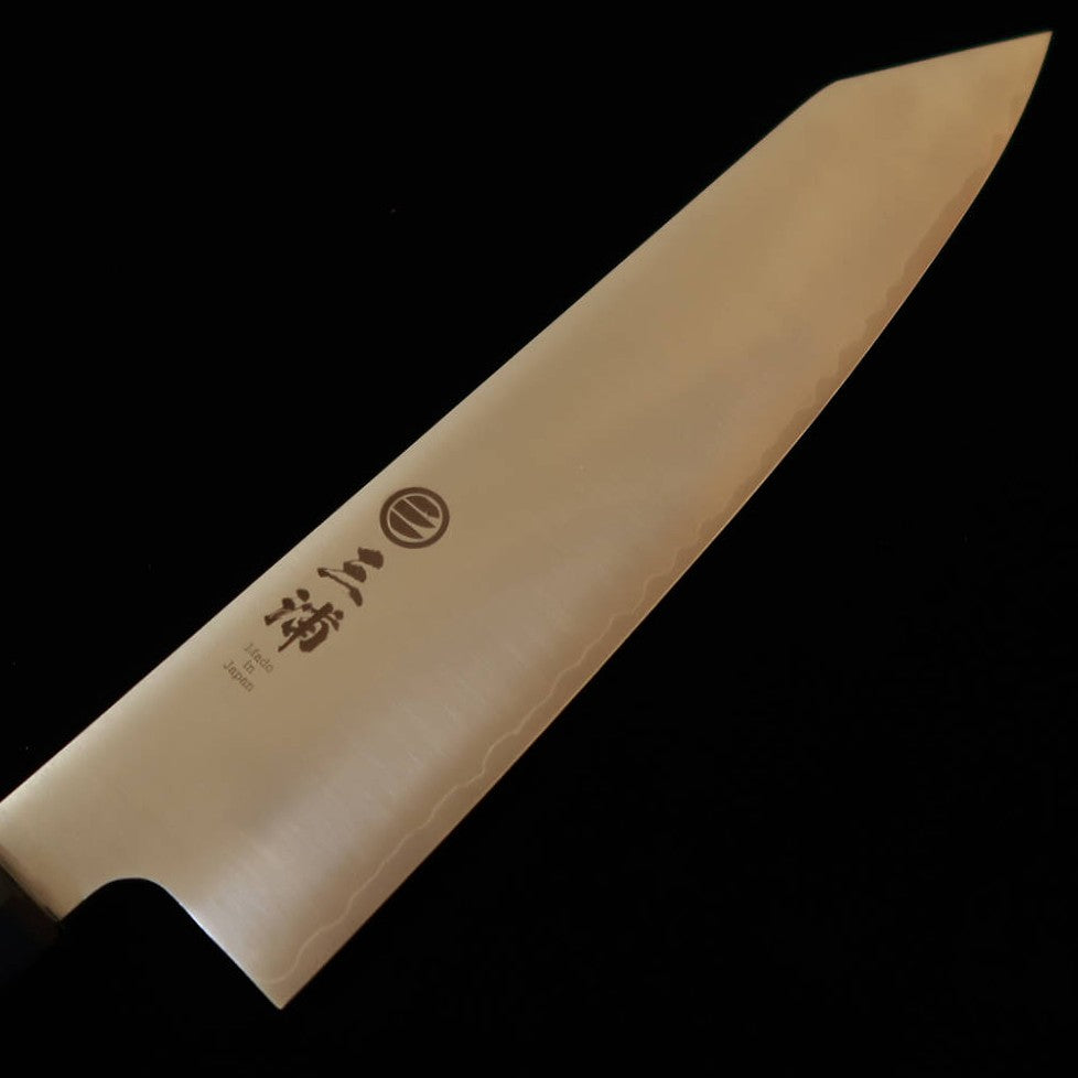 三浦 MIURA 粉末ハイス 切付牛刀 胡桃八角柄 (210mm)