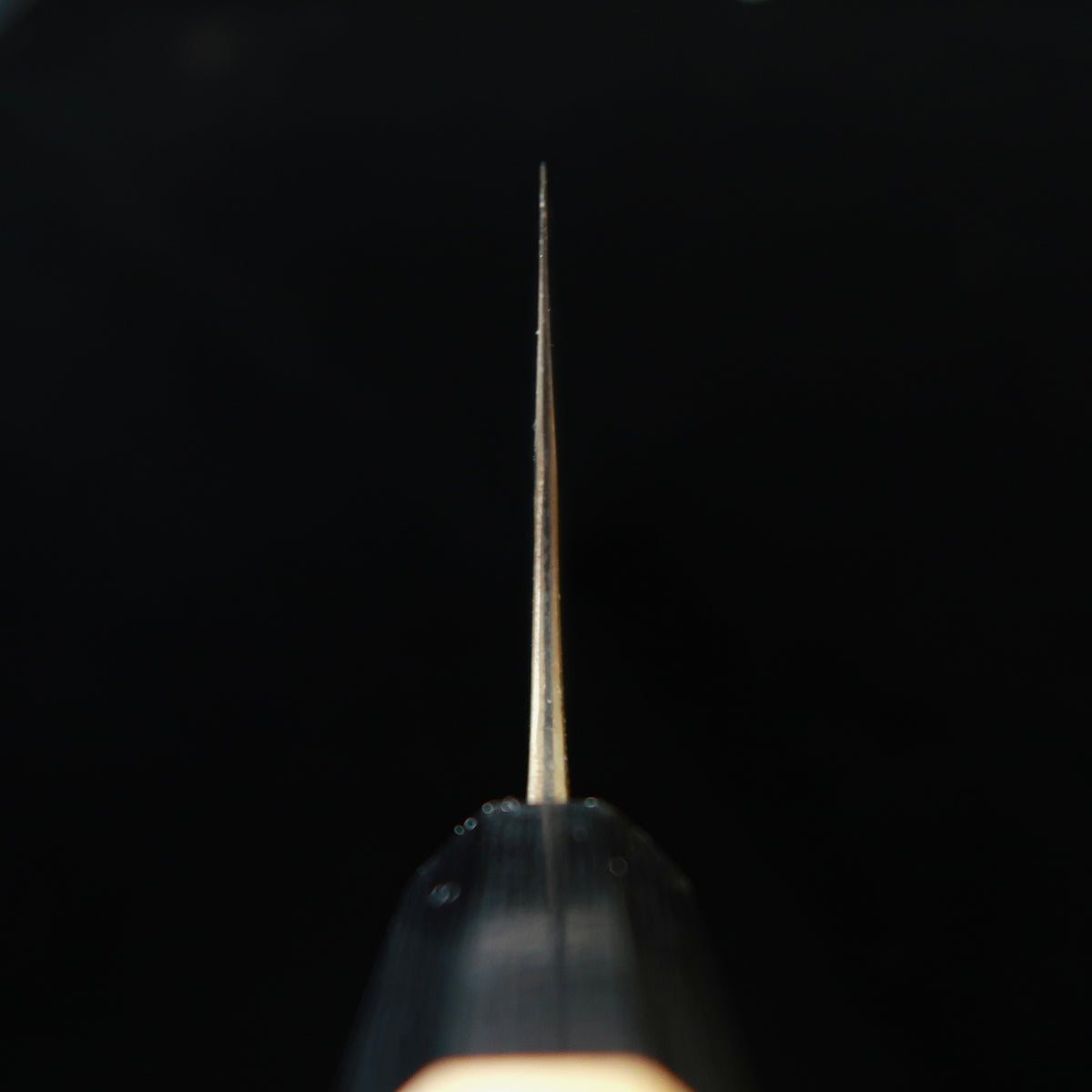 Nakiri MASAKAGE Pebble, Aogami Super, Hammered finish, Black, American Cherry Handle (165mm)