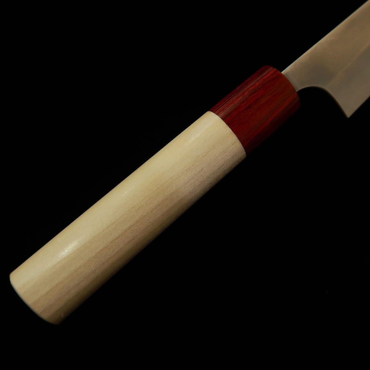 Masakage MASAKAGE Yuki petty, Shirogami #2, acabado nashiji, mango redondo de magnolia (150 mm)