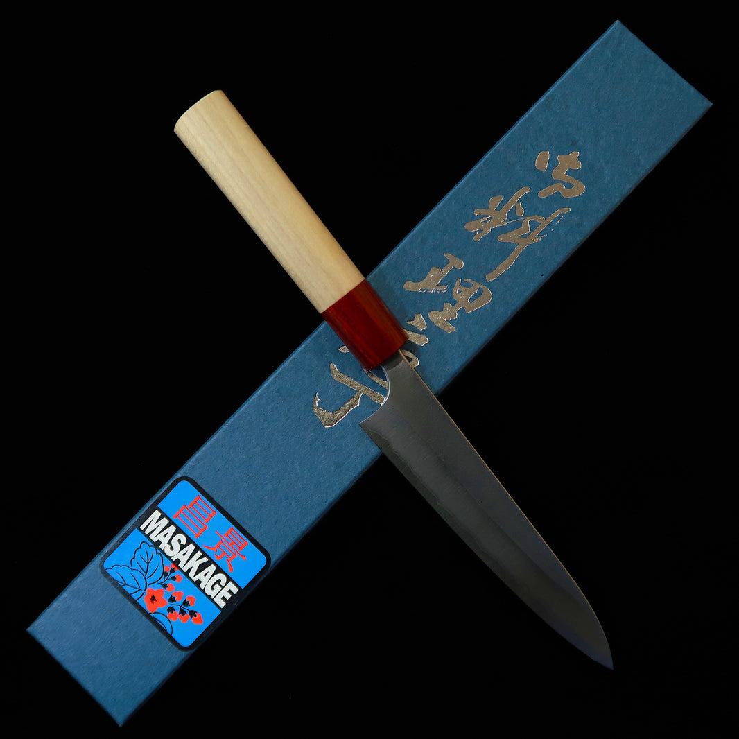 昌景MASAKAGE 雪 ペティ 白紙二号 梨地 朴丸柄（150mm）