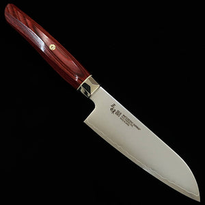 【nouvelle référence】 MCUSTA ZANMAI ZANMAI Révolution 3 rouge Petit Santoku (150 mm)