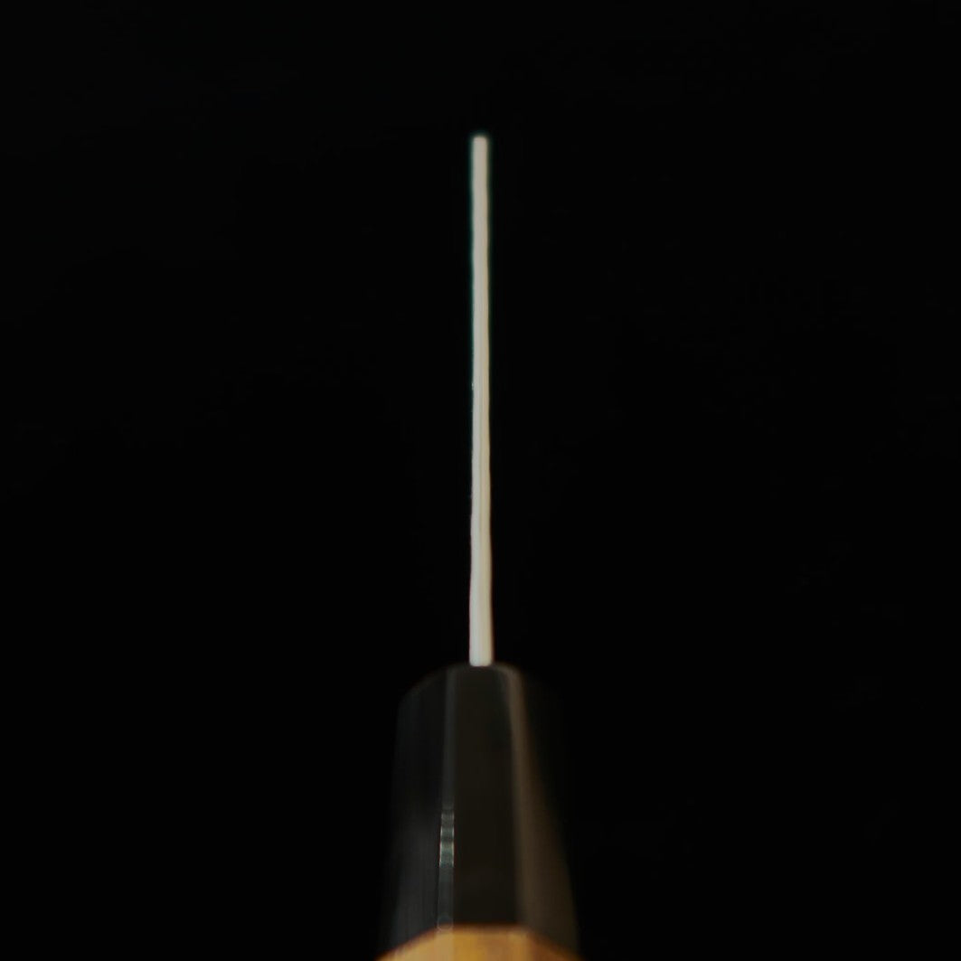 Nigara Kiritsuke Petty Aogami Super Hammered Teak Handle (95/150mm)