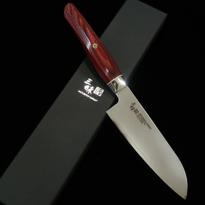 【nouvelle référence】 MCUSTA ZANMAI ZANMAI Révolution 3 rouge Petit Santoku (150 mm)