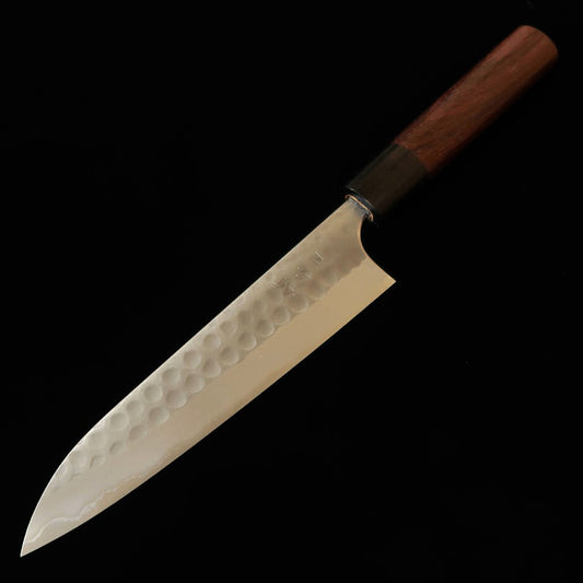 安立ANRYU ペティ 青紙二号 鎚目 紫檀八角柄（150mm）