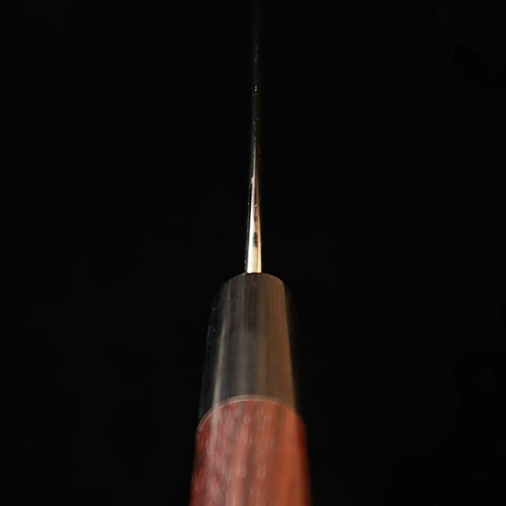 Anryu ANRYU Petty Aogami Super martelé finition noire manche octogonal en palissandre (150 mm)