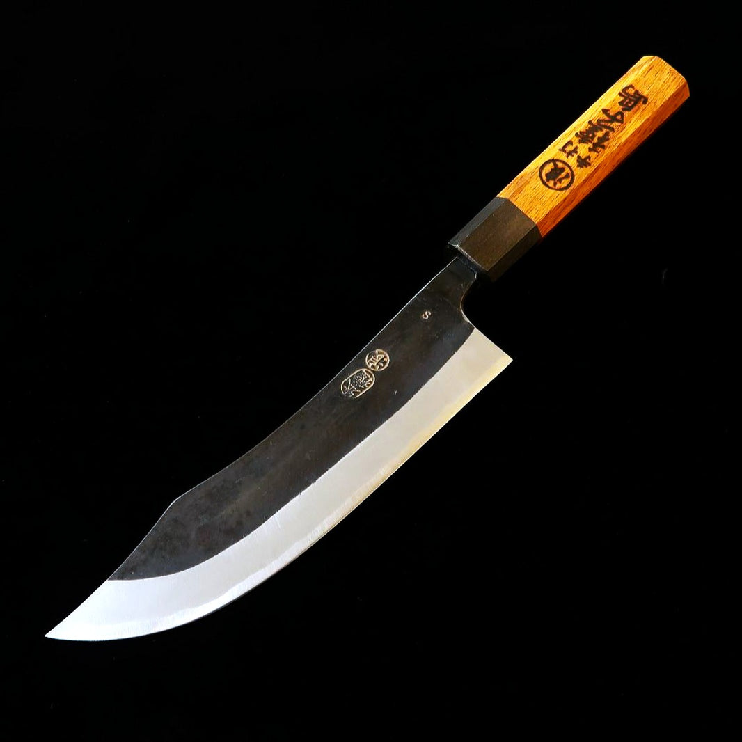 池浪刃物 IKENAMI HAMONO 白紙一号 ステン割込 樫柄 鹿さばき (150/180mm)