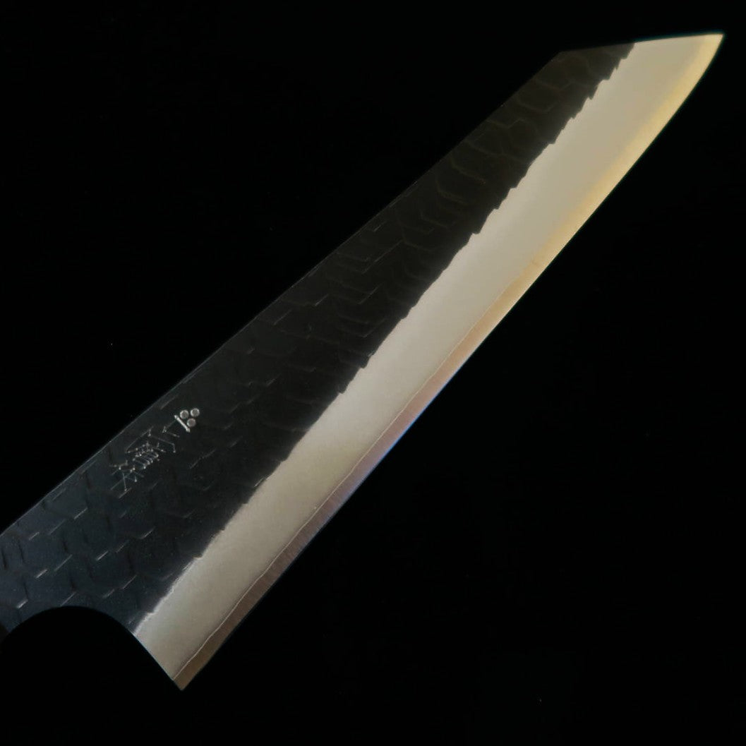 二唐刃物鍛造所 NIGARA 骨スキ SG2 鎚目黒打 ウェンジ八角柄（170mm