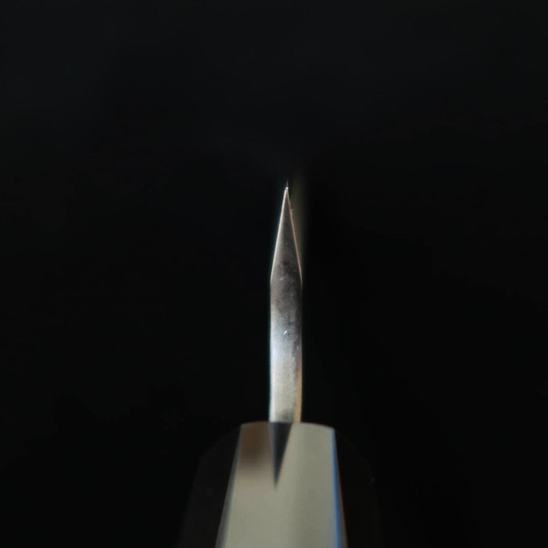 二唐刃物鍛造所 NIGARA ペティ SG2 鎚目 黒打 チーク八角柄 （150mm）