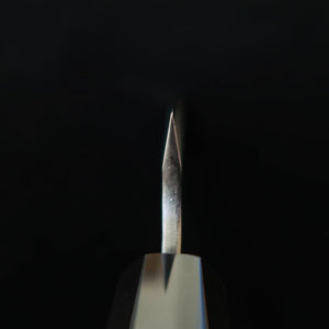 Cuchillo petty NIGARA, SG2, acabado negro martillado, mango octogonal de teca (150 mm)