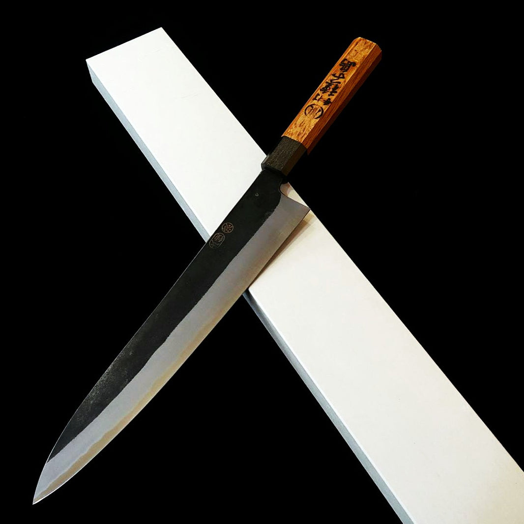池浪刃物 IKENAMI HAMONO 白紙一号 ステン割込 樫柄 牛刀 (210-270mm)