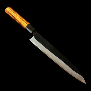 IKENAMI HAMONO Ikenami Hamono Shirogami nº1, inox laminado, cabo em carvalho, sashimi de fio duplo (210 mm)