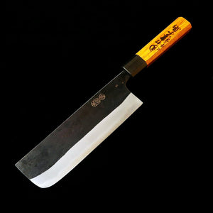 池浪刃物 IKENAMI HAMONO 白紙一号 ステン割込 樫柄 菜切 (170mm)