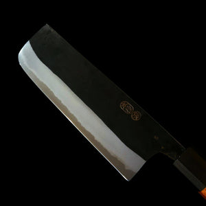 IKENAMI HAMONO Ikenami Hamono Nakiri Shirogami #1 com alma inox cabo de carvalho (170 mm)