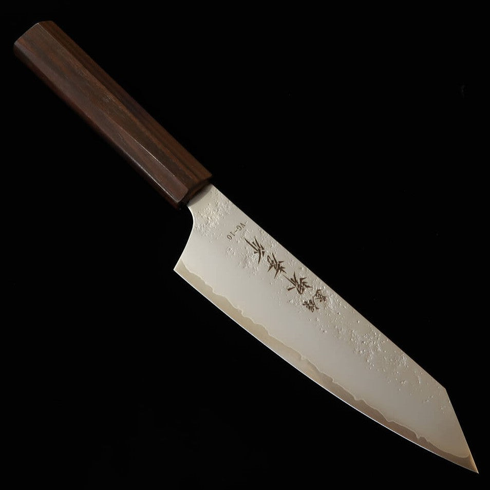 堺孝行 SAKAITAKAYUKI 和剣三徳 VG10 梨地 黒檀一体型八角柄（160mm）