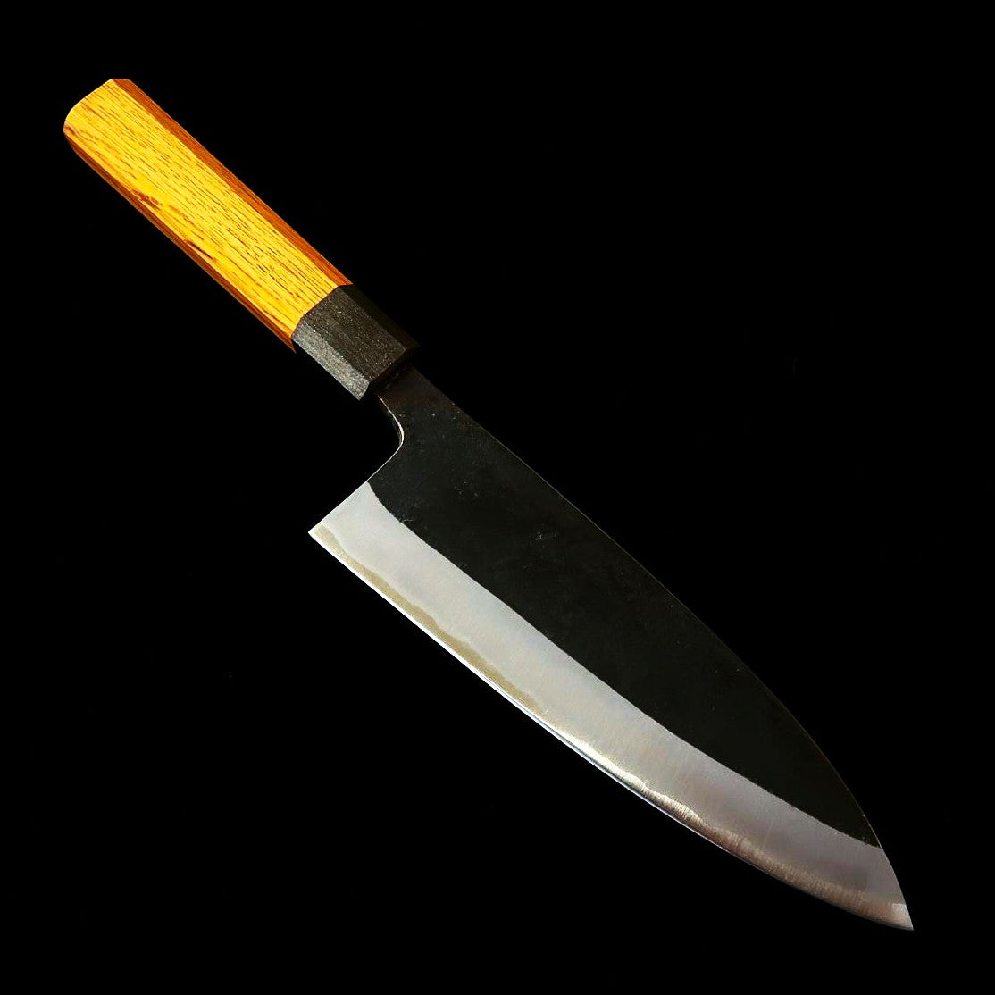 池浪刃物 IKENAMI HAMONO 白紙一号 ステン割込 樫柄 両刃出刃 (130-180mm)