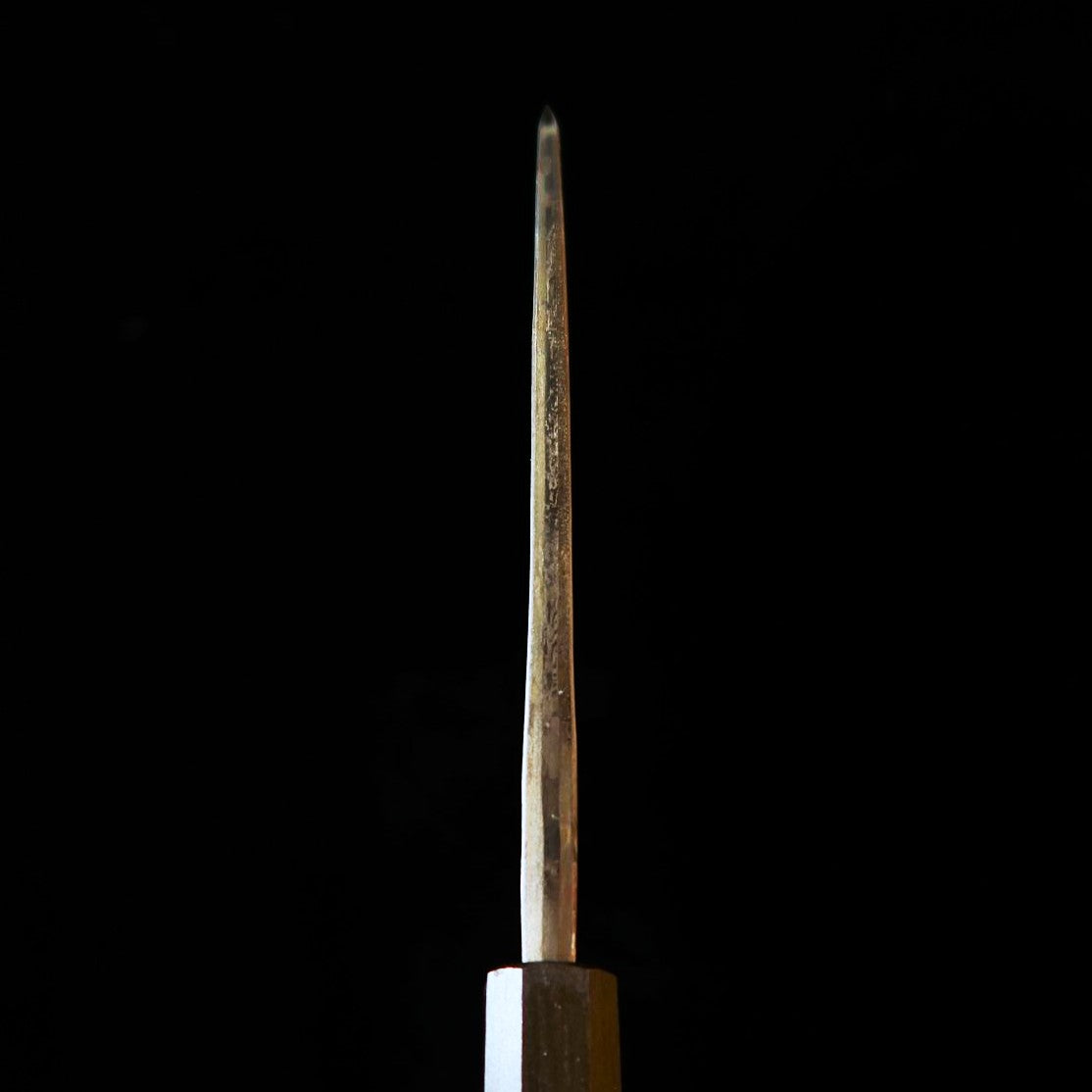 池浪刃物 IKENAMI HAMONO 白紙一号 ステン割込 樫柄 両刃出刃 (130-180mm)
